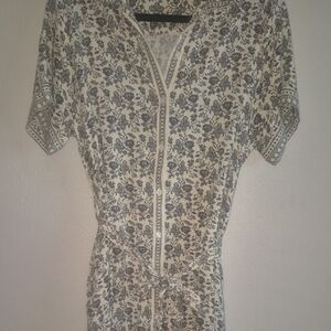 Max Studio Black and White Floral Dress